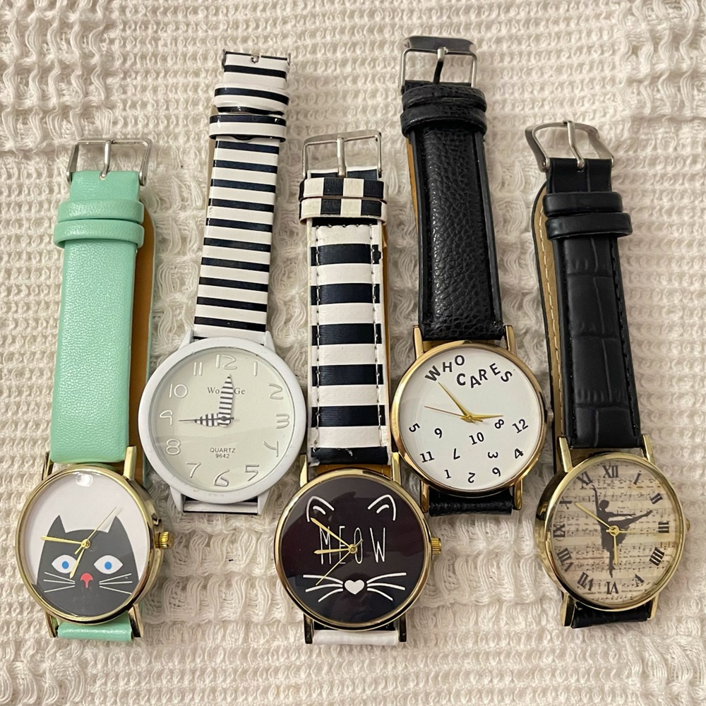 Modern Eclectic Funky Watch Bundle (NEEDS BATTERY CHANGE)